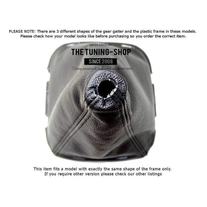 The Tuning-Shop Ltd Gear Stick Gaiter with Plastic Frame Black