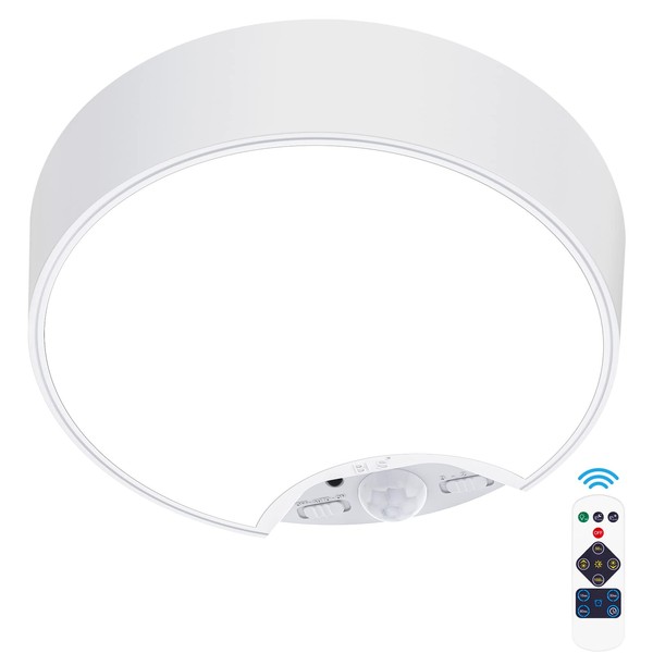 Alivation Motion Sensor Ceiling Light Battery Operated Light Fixture, 120