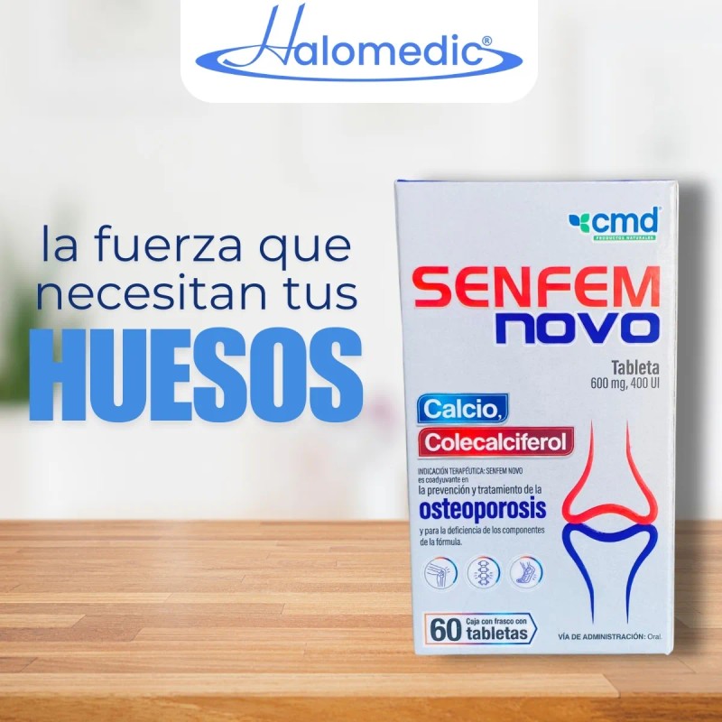 Senfem Novo Calcio Osteoporosis 60 Tabletas 5g