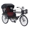 Rickshaw Model Retro Design Decorative Interesting Alloy 3 Wheel Rickshaw