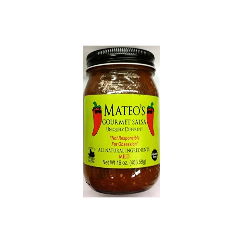 Mateo's Gourmet Salsa 16 Oz (Pack of 2) (Mild)
