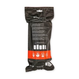 Brabantia PerfectFit Bags 40-4 (L) - 20 Pieces per Roll, Bin Liners, Plastic, White, 45 L, 138607