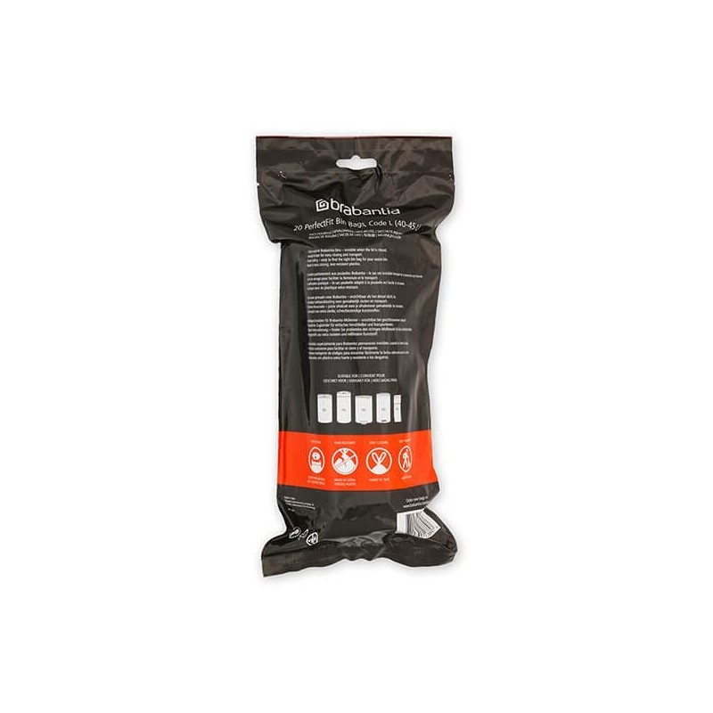 Brabantia PerfectFit Bags 40-4 (L) - 20 Pieces per Roll,