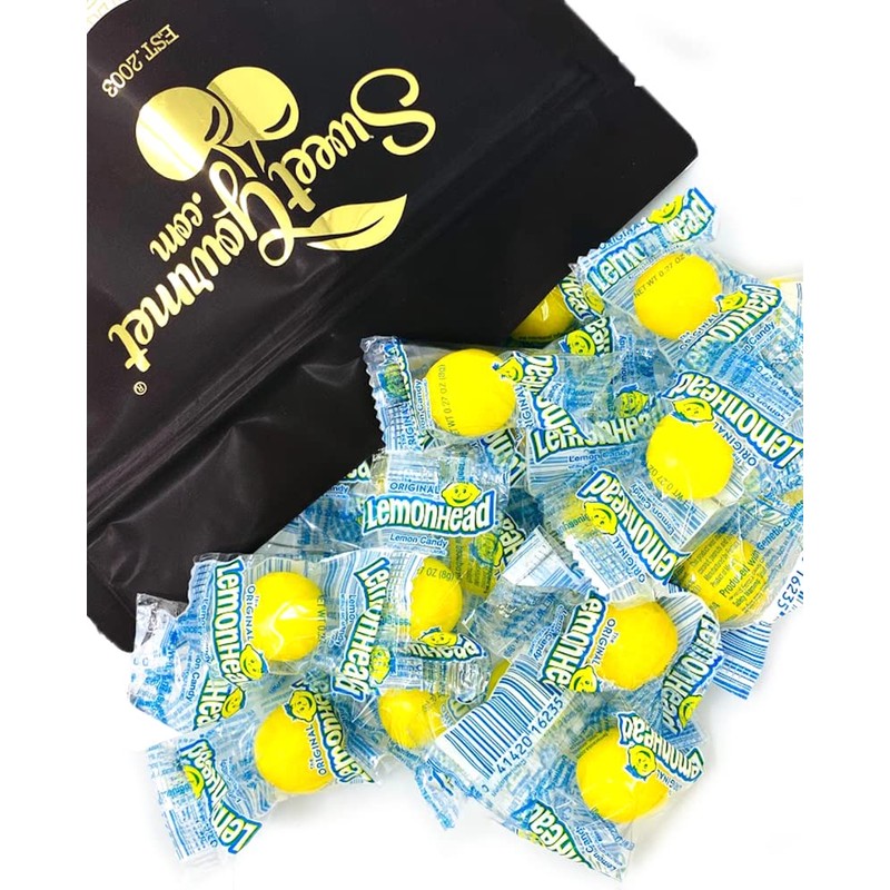 SweetGourmet Original LemonHead Candy Wrapped Bulk | 1 Pound