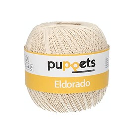 Puppets 4576010 Back Crochet Yarn, Cotton, Beige