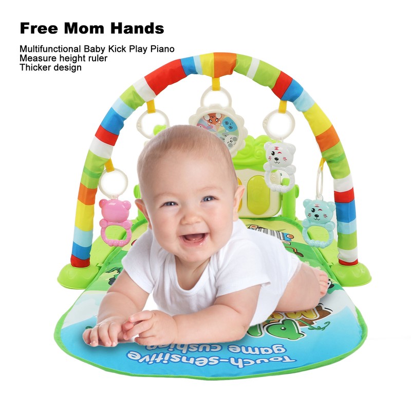 Baby Gym Activity Mat Kick Play Piano with Musical Toys