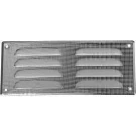 10" x 4" Inch Aluminium Air Vent Cover - Steel Return Air Grilles - for Ceiling and Sidewall - HVAC - with Protection Screen (10.24 x 4.13 Inch, Aluminium)