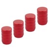 TOMALL Round Style Tire Valve Stem Caps Red for Vehicle