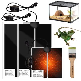 SMD35 Terrarium Heating Mat, 28 x 28 cm Heating Mat, Terrarium Heating Mat, Reptile Heating Mat, Waterproof, Moisture-Resistant (7W)