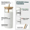 16 oz glass cups with lids and straws - Thick