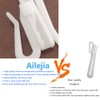 Ailejia 20 pcs Plastic Adjustable Pinch Pleat Hook Depth Pinch