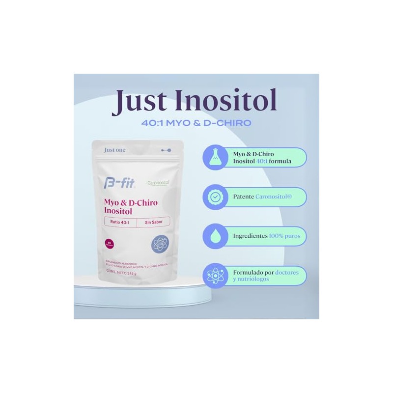 Fit Myo Inositol Chiro Fórmula Suministro Meses Servicios Alta Biodisponibilidad