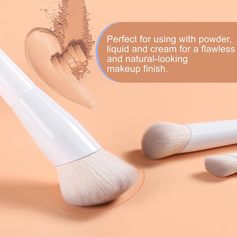 KINGMAS Angled Foundation Brush Concealer Brush, Premium Kabuki Makeup Brush