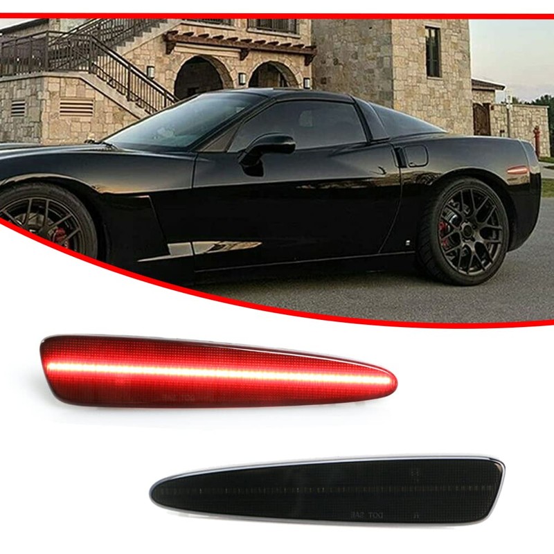 KENRTIR Smoked Lens Red LED Lamp Compatible with 2005-2013 Chevy