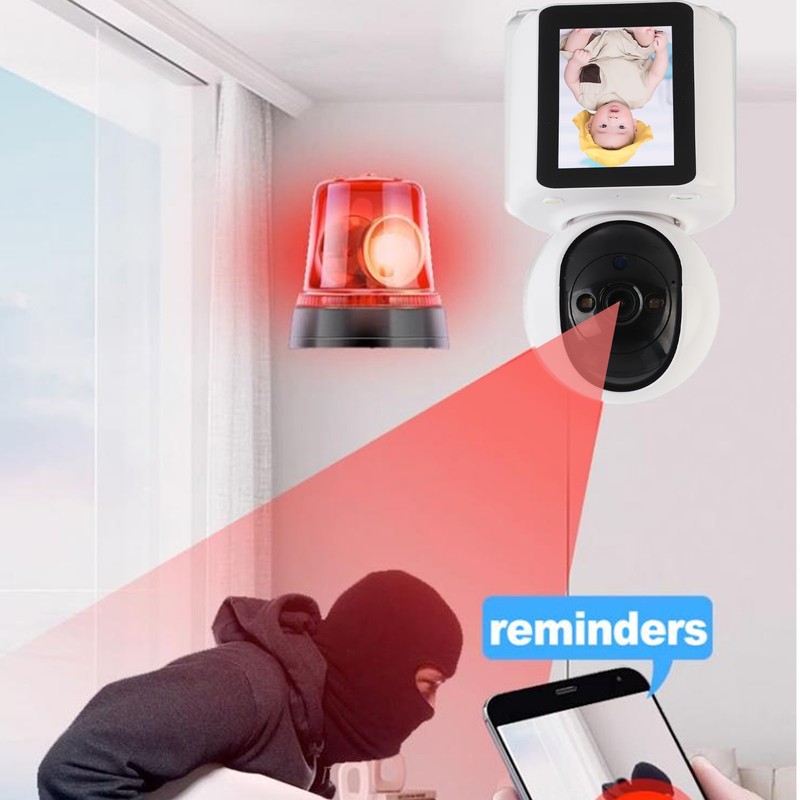 Video Calling Camera 2.8 Inch Screen HD 1080P 2.4G WiFi