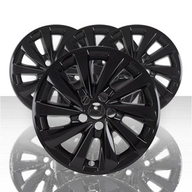 Set of 4 17" 10 Spoke Snap-On Wheel Skins for Toyota Camry LE 2021-2025 - Gloss Black