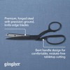 Gingher Tijeras de mango doblado de peso pluma, tijeras de
