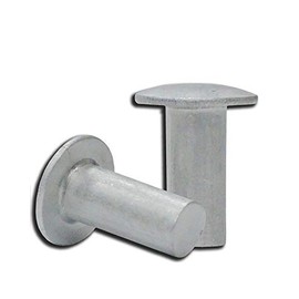 Aluminum Rivets Solid Rivets Truss Head Rivet Zinc Plated 100 Pcs 9/64"X7/16" Aluminum Rivet Solid Rivet Kit Assorted Fasteners Rivet Tool Hardware Supply Super-Deals-Shop