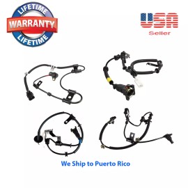 C-HORSE 4 ABS Speed Sensor Front Rear Right & Left Fit Kia Rio 2008-2011 Rio5 2006-2011