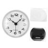 DOITOOL Silent Wall Clock Waterproof Digital Kitchen Clock for Bathroom