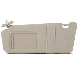 SCITOO Car Sun Visor Assbembly with Mirror Replacement for 2009-2016 for Toyota for Venza Beige with Sunroof(Left Driver Side)
