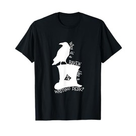 Alice in Wonderland the Mad Hatter Raven Riddle T-Shirt