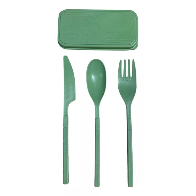 SARO STORE Cubiertos Portátiles De Plástico Para Lonchera