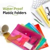 Plastic Wallets, 30 Pack A4 File Folders for Document Paperwork