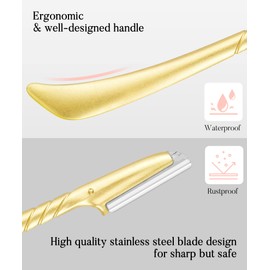 ENNVA Maquinilla De Afeitar Para Cejas Ennva Para Mujer - Herramienta De Dermaplaning Para Recortar Cejas - Moldeador De Cejas Ergonómico Y Maquinilla De Afeitar Facial Para Pelusa De Melocotón - Maquinill