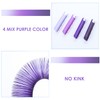 Colored Eyelash Extensions Easy Fan 14mm Ombre Purple D Curl