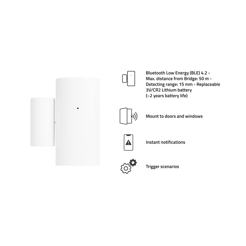 Hombli Smart Bluetooth Contact Sensor with Instant Notifications, Smart Wireless