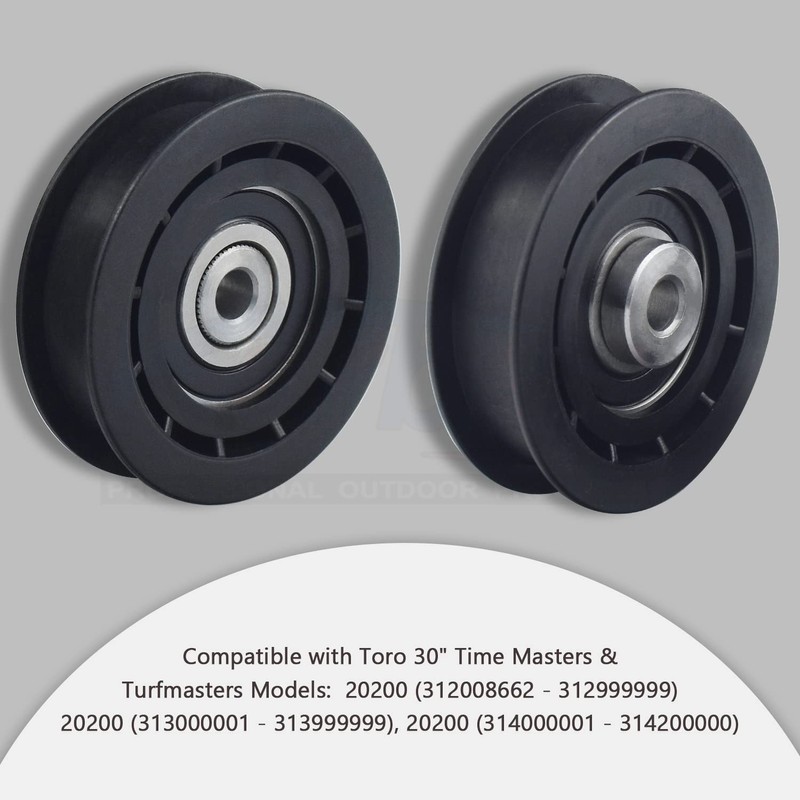 Karbay 2 Pack 120-7082 Idler Pulley Compatible with Toro 30"