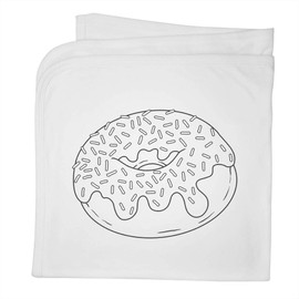 Azeeda 'Sprinkle Doughnut' Cotton Baby Blanket/Shawl (BY00040064)