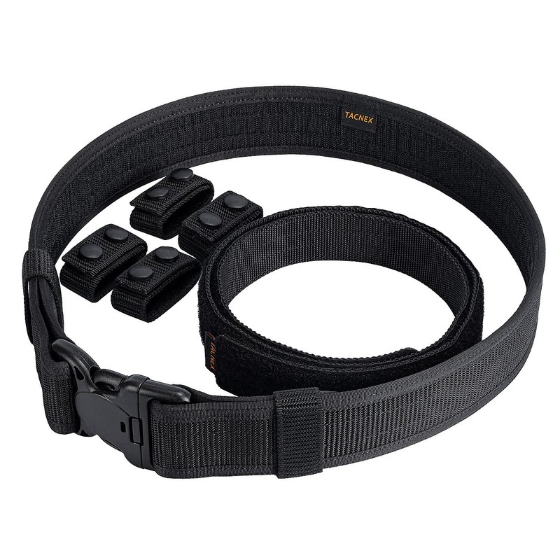 TACNEX Duty Belt w/Hook Lining 4 Keepers Police Law Enforcement