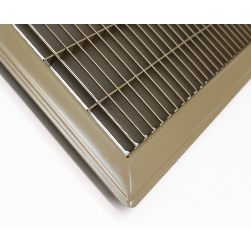 8" X 24" Floor Grille - Fixed Blades Air Grill