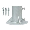 Aiwaiufu Chain Link Fence Post Base, Round Post Base Mount