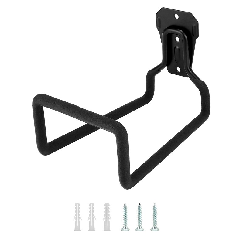QWORK® Hose Holder Wall, Garden Hose Holder, Black, with 50