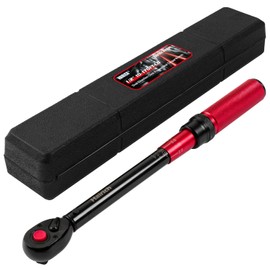 Hairich 1/2 Inch Drive Click Torque Wrench, Dual-direction Torque Wrench 10-170.0ft.lb/13.60-230.5Nm, 72-tooth Torque Wrenches with Dual Range Scales, ±3% High Precision For Bike