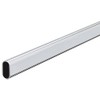 Wardrobe Rail Oval Clothes Rail 1000 mm with End Piece