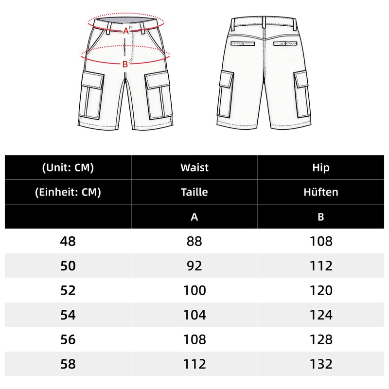 WORK IDEA Builder Work Shorts for Men - Durable Summer