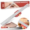 CEOTIS Marking Gauge Combination Square, 300 mm Carpenter's Square for