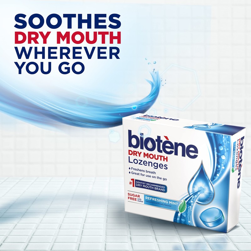 Biotene Dry Mouth Lozenges for Dry Mouth and Fresh Breath,