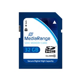 MediaRange SDHC Memory Card 32 GB - Speed Class 10, Read Speed up to 45 MB/s, External Data Memory for Mobile Devices such as Digital Cameras or Smartphones