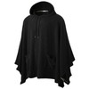 Ohoo Men's Hooded Poncho Cape Cloak Fashion Hoodie Pullover with
