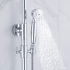 GGStudy Chrome Rain Shower System Set 2 Knobs Mixing 8