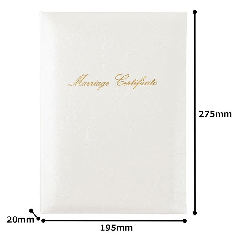 Mino Shokai B5 9602 Marriage Certificate File for 2 Sheets