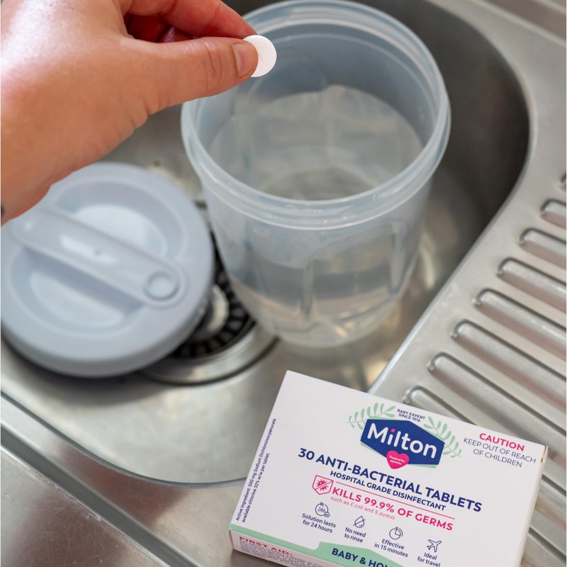 Milton Anti-Bacterial Tablets | Sterilise Baby Products in 15 mins