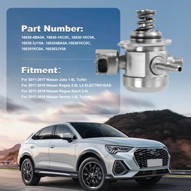 VeloBoost 16630-1KC0A High Pressure Fuel Pump Compatible with Nissan Juke 2011-2017 1.6L Rogue Sport 2017 2L Sentra 2017-2019 1.6L Aftermarket Parts Replace OE 16630-4BA0A 16630-1KC0C 16630-3JY0A