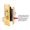Prime-Line SE 26000 Diecast Single Cylinder Entry Door Mortise Lockset,