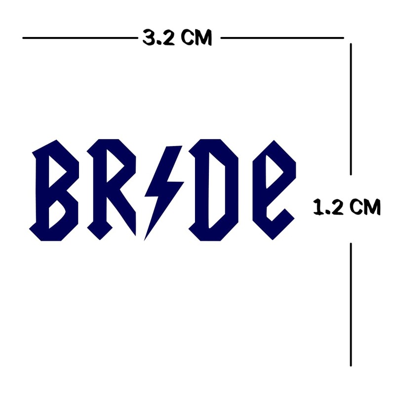 Bride Semi Permanent Tattoo Waterproof Lasts 1-2 weeks Rock an